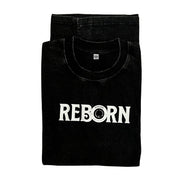 Live In Faith REBORN FADED T-SHIRT in black cotton with a faded finish and minimalist logo. Relaxed fit.